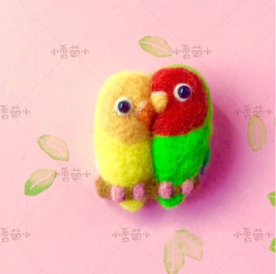 Woollen felt jab wedding pin wedding gift needle felting decoration craft needlecra