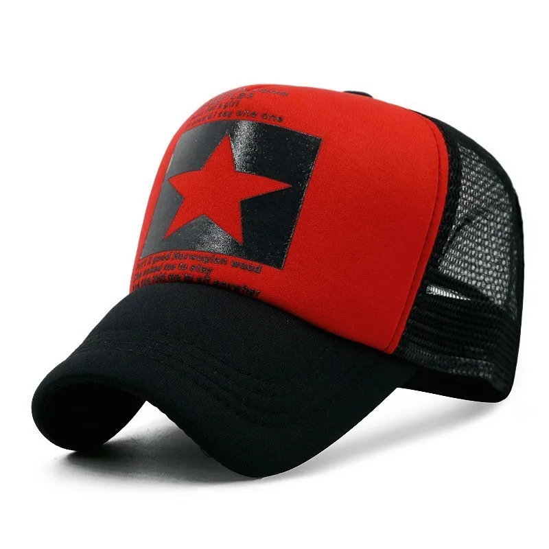 Летние солнцезащитные шляпы для взрослых, мужские крутые хип-хоп панк-рок кепки для грузовиков, женская модная сетчатая бейсболка s - Цвет: A60