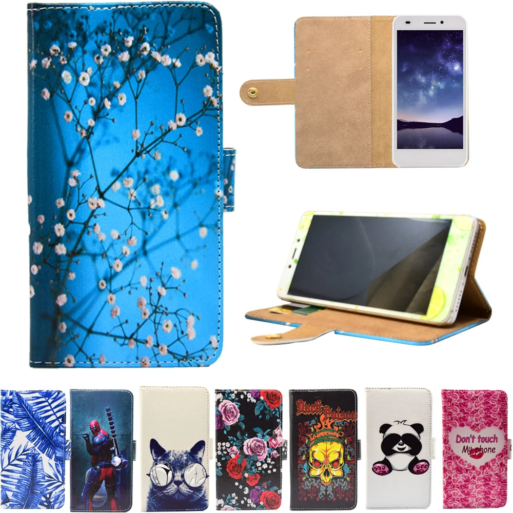 

New arrival PU Leather Phone Cases Cartoon Flip Wallet Stand Cover Case for Nomi i507 Spark i508 Energy i552 Gear