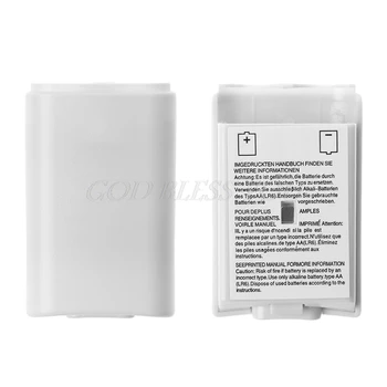 

AA Battery Back Cover Case Shell Pack White For Xbox 360 Wireless Controller