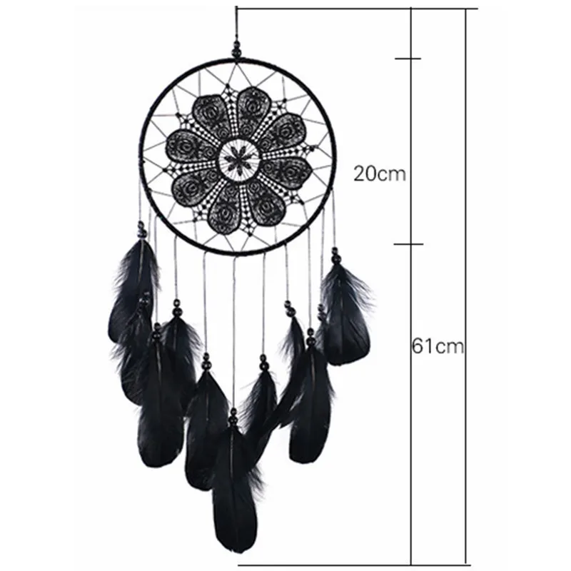 Stile indiano Dreamcatcher campanelli eolici fatti a mano ciondolo appeso Dream Catcher decorazioni per arazzi da parete per la casa