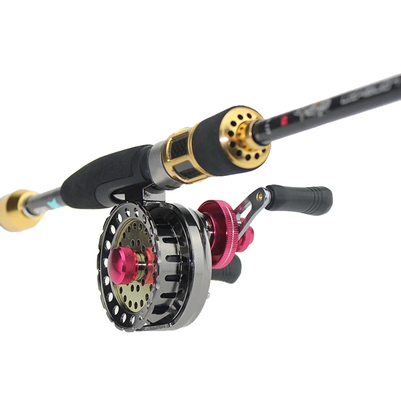 

All metal Steel Fishing Rafts Saltwater 6000R Fly Fishing Reel 6+1BB 2.6:1 BlackRed Cup Left/Right Hand Bait Casting Front Wheel