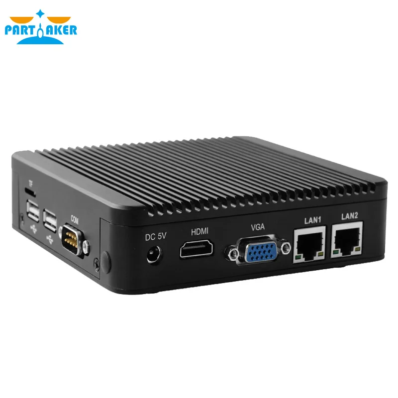 Industrial Quad Core Intel Celeron N2930 2.0Ghz Processor Dual Ethernet Ports Mini PC with One or Four COM TF Card