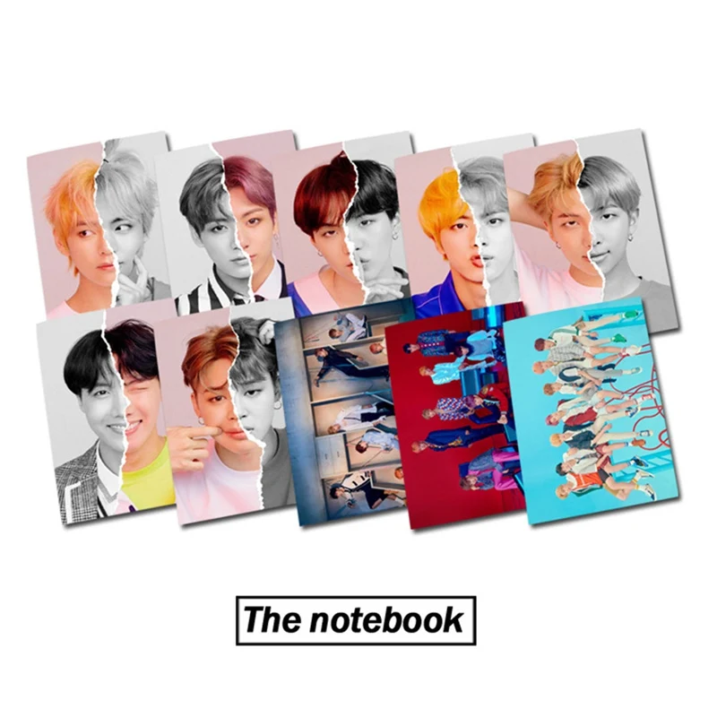 

K-pop BTS Love Yourself Answer Notebook Album Poster Cover Notebook JIN V JIMIN SUGA Star Diary Planner Students Stationery