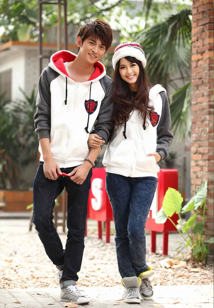 Korean Style new women's autumn casual thick fleece jacket couple sweatshirt|jacket button|sweatshirt xssweatshirt mens |