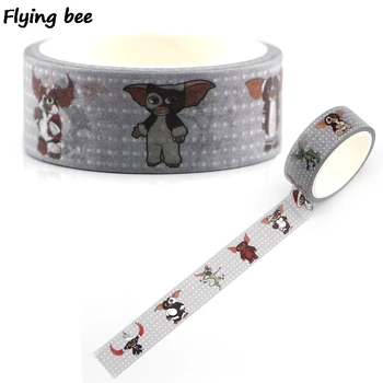 Flyingbee 15mmX5m Paper Washi Tape Animal Creative Adhesive Tape DIY Scrapbooking Sticker Label Masking Tape X0345 15mm 7m creative colorful memory scenery succulent plants washi tape adhesive tape diy scrapbooking sticker label masking tape
