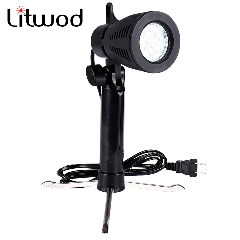 

Litwod Z20 Photography Lighting 12 LEDs Lamp Portable Table Light for Studio Professional Lighting With Foldable Tripod Legs