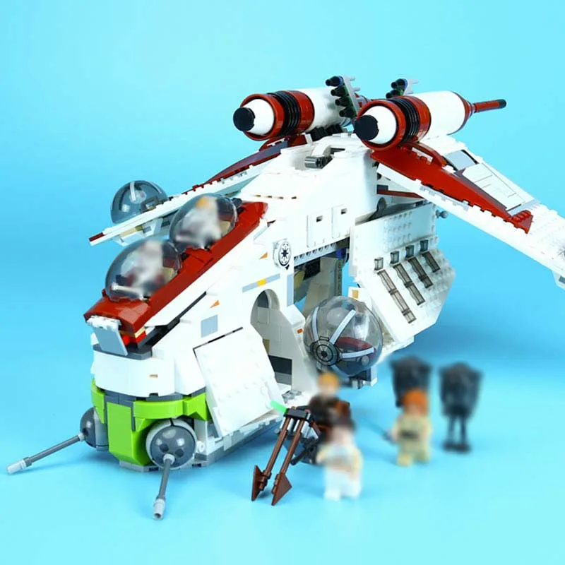 

new 05041 1175pcs New Building Bricks set Coruscant Police Gunship Compatible legoINGlys 75021 blocks birthday Gift
