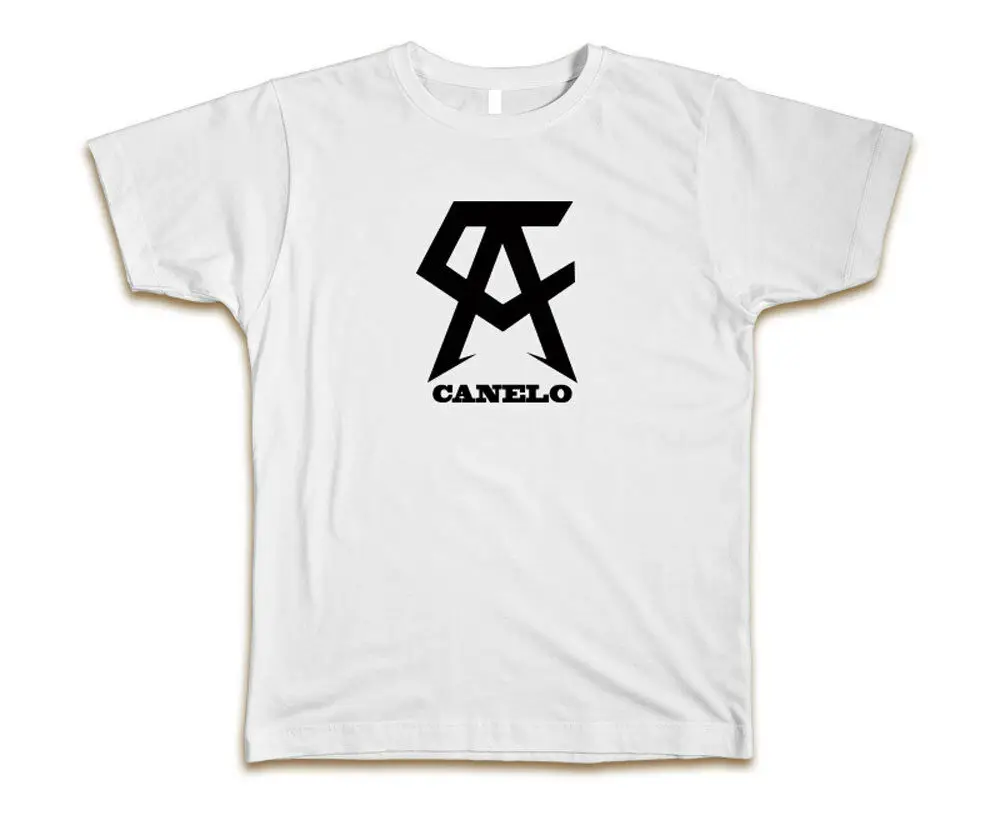 Команда Canelo Alvarez Custom Мужская футболка Tee S-3XL новый-белый 100% хлопок Классическая футболка Топы Оптовая Продажа tee Повседневная принтованная