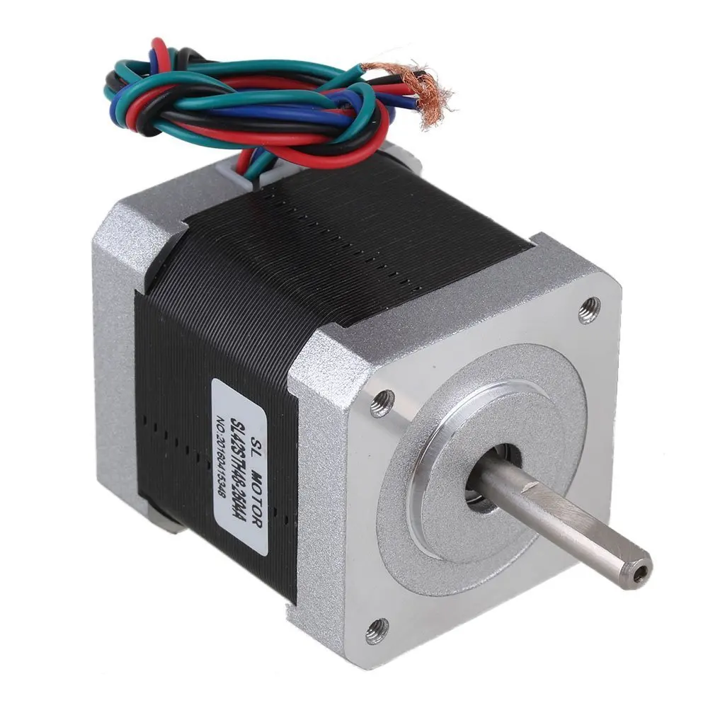 

3pcs Silver 42mm Bipolar SL42STH48-2504A Stepping Motor DC12V 2.5A Two-Phase Stepper Motors with 4-lead Cable