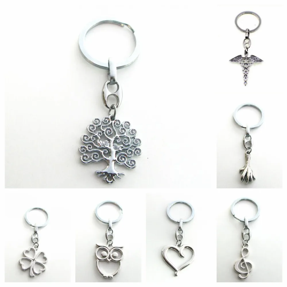 Fashion Keychain Antique charms with Key Ring Chain Men Accessories Women Jewelry Gifts | Украшения и аксессуары