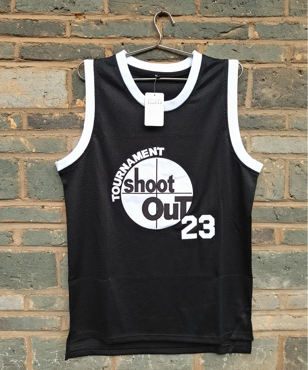 

LIANZEXIN #23 Motaw Tournament Shoot Out Birdmen Basketball Jersey Mens Above the Rim Black Jerseys Double Stitch Hot Sale