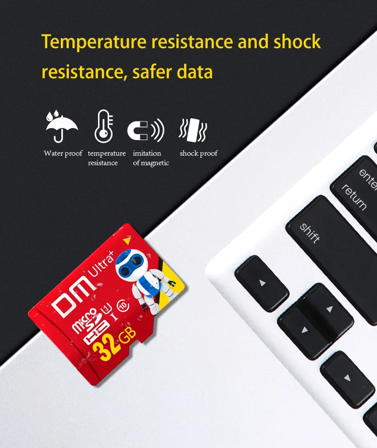 DM Ultra micro SD карта microSDHC 32 Гб карта памяти TF карта высокоскоростной красный цвет