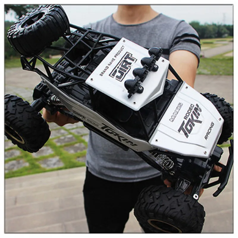 1:12 4WD RC автомобили обновленная версия 2,4G радиоуправляемые игрушечные машинки RC багги высокоскоростные грузовики внедорожные Грузовики Игрушки для детей - Цвет: 36cm Silver