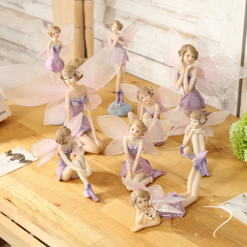 Birthday Wedding Gifts Resin Crafts Home Decoration Miniature Fairy Figurines Gift Free Shipping | Дом и сад