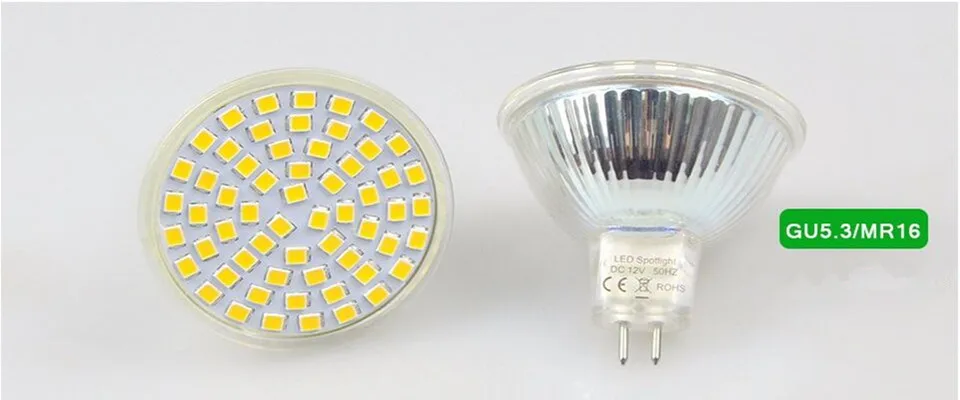 5 шт. MR16 светодиодный лампы светильник 7 Вт DC12V 2835SMD 60 Светодиодный s 600-650LM Точечный светильник Теплый/Холодный белый светодиодный вниз светильник