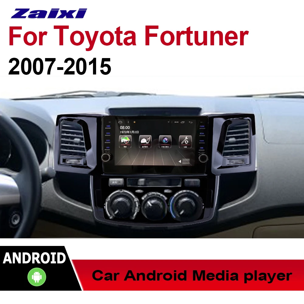 

ZaiXi Android Car Multimedia GPS Audio Radio Stereo For Toyota Fortuner 2007~2015 Original Style Navigation NAVI BT