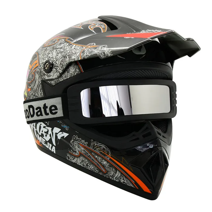 Motorcycle Goggles ATV Dirt Bike Anti-fog Lens Windproof Motorbike Wear with Helmet Off Road Racing Sports Glasses