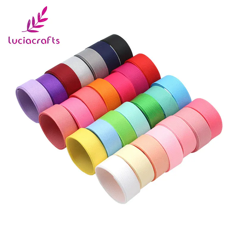 

Lucia Crafts 10y/lot Random mixed Grosgrain Ribbons Bow crafts DIY Sewing Handmade Wrapping Materials Accessories 040054285(1)