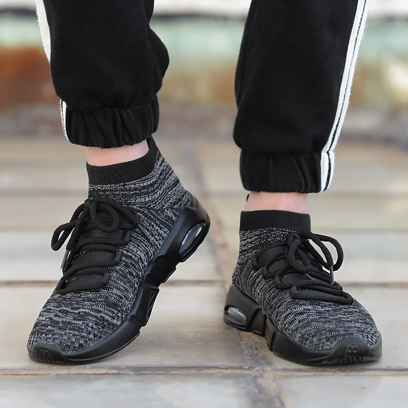 

Sport Running Shoes For Men Lace Up Athletic Trainers White Sneakers Man Breathable Outdoor Walking Sneakers Zapatillas Hombre