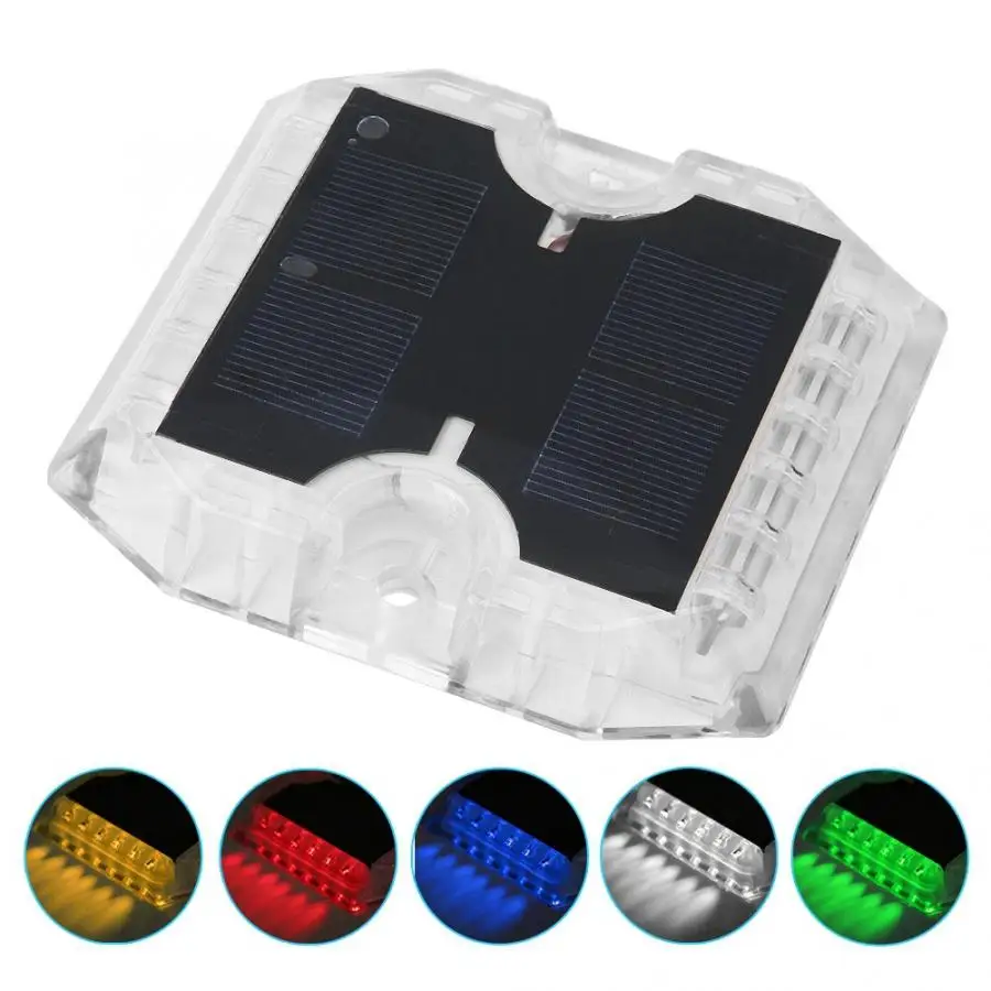 

12LED Solar Powered Stud Light Sqaure Road Pathway Highway Tunnel Light IP68 Waterproof