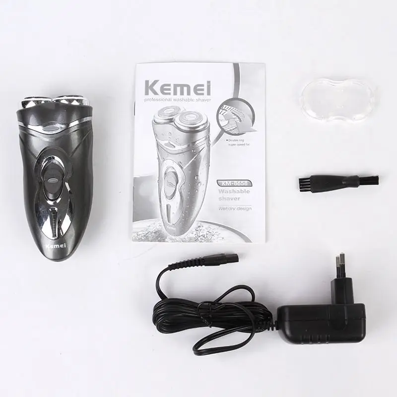 Kemei KM-8658 профессиональная моющаяся бритва Регулируемая Безопасная бритва электрическая бритва для мужчин уход за лицом