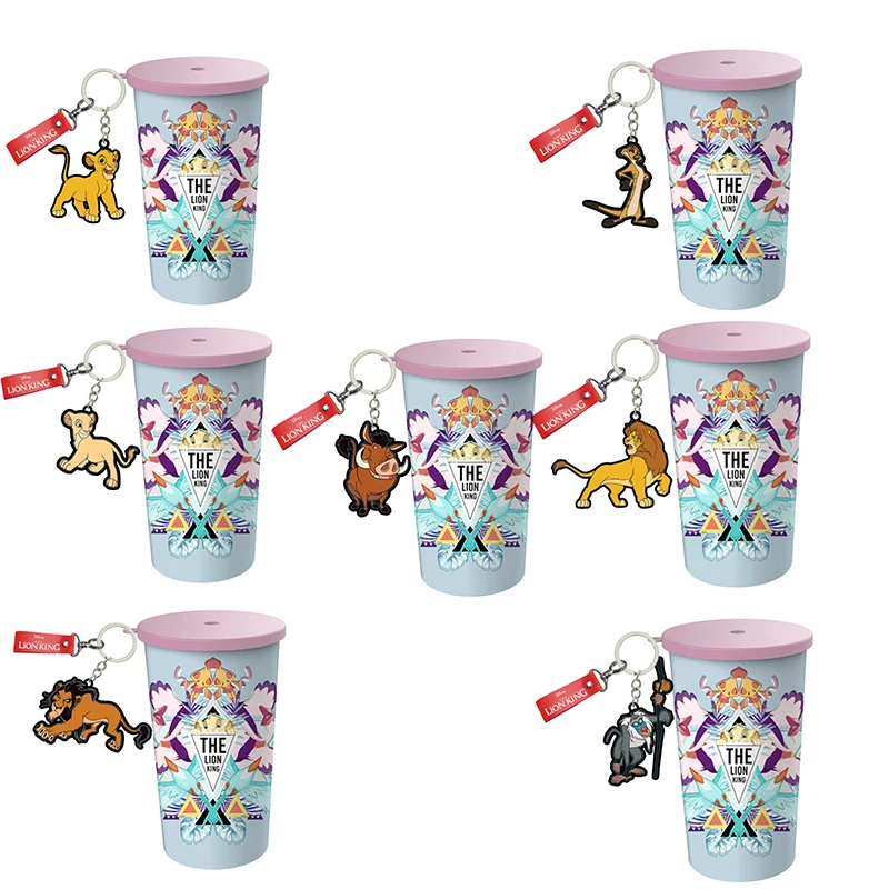 

Original The Lion King simba Pumbaa Timon topper 2 Tinplate Disney movie figura action figure drink water cup anime cup 650ML