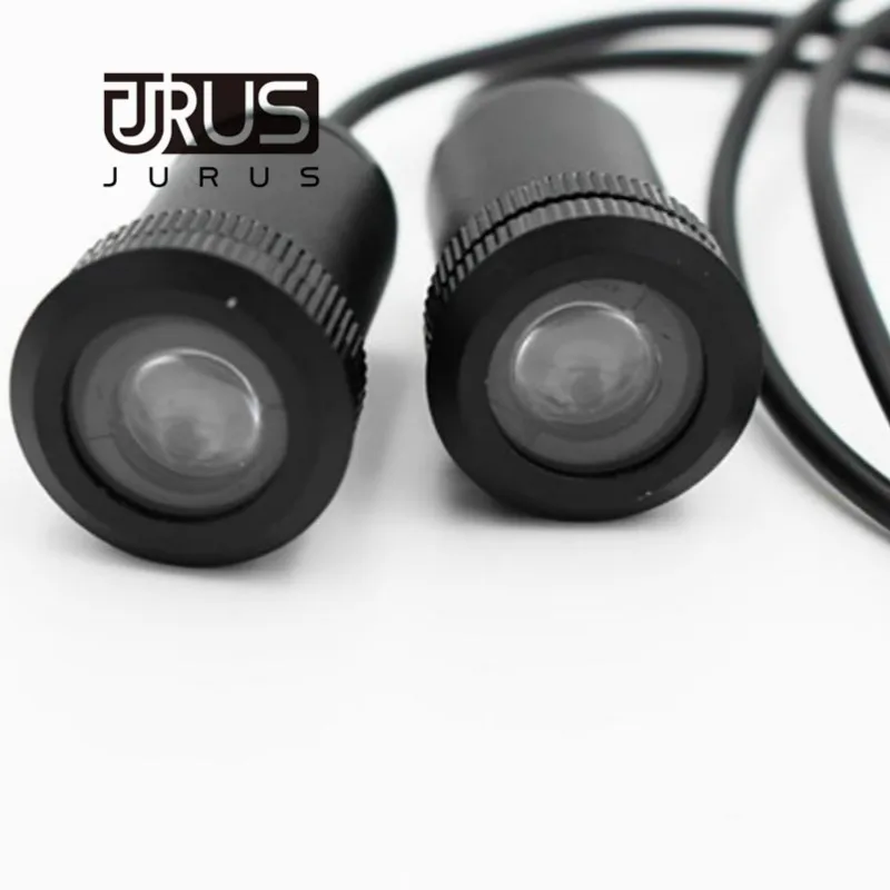 JURUS 2019 2 قطعة سيارة أدى الباب مرحبا أضواء مصباح لتهيئة الجو ل فيات شعار ل صعب ل دودج العارض شعار سيارة شبح الظل