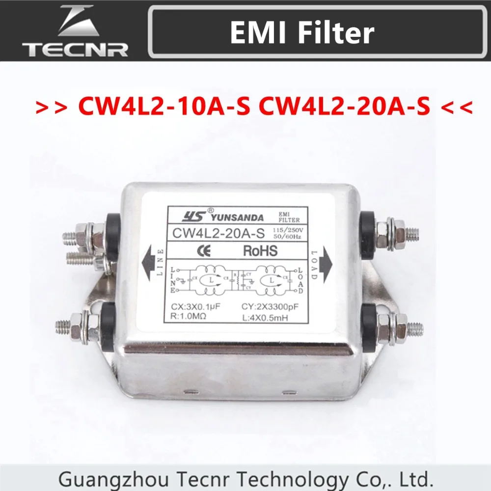 Yunsanda CW4L2-10A-S CW4L2-20A-S Мощность EMI фильтр 115 V/250 V 10A 20A 50/60HZ