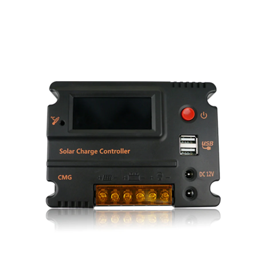 

MAYLAR 10A 12V Solar Charge Controller LCD Display PWM Solar Panel Battery Regulator with 5V USB Output