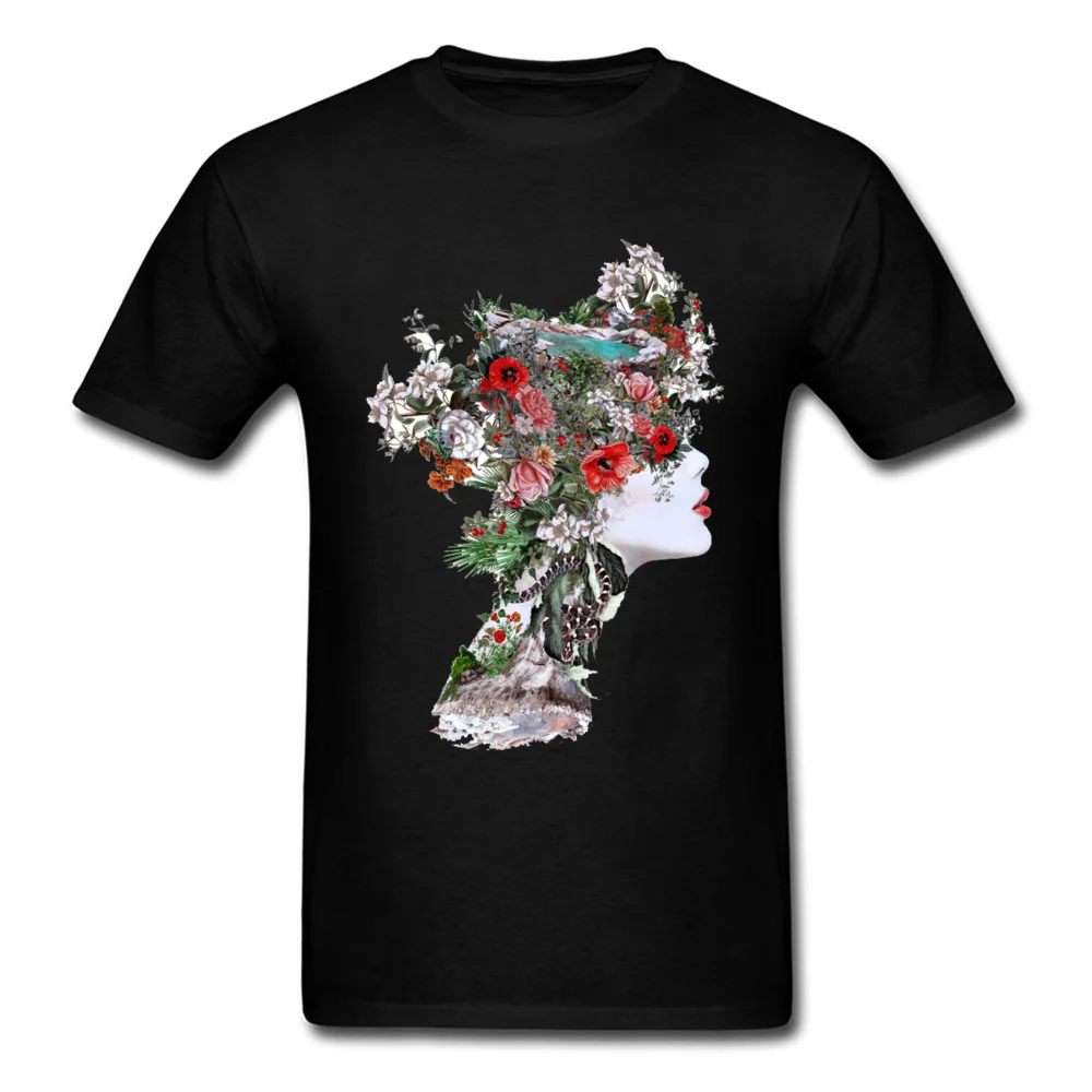 Топы на заказ футболки для мужчин цветок череп дизайнерская футболка для женщин Цветочные черепа хлопчатобумажная футболка короткий