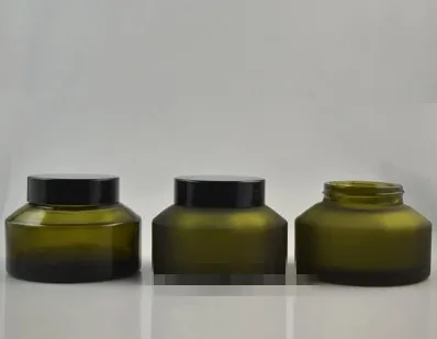 Download 2017 New 100pcs 100G Empty Green Cream Cosmetic Jar , Natural Green glass Container for Face ...