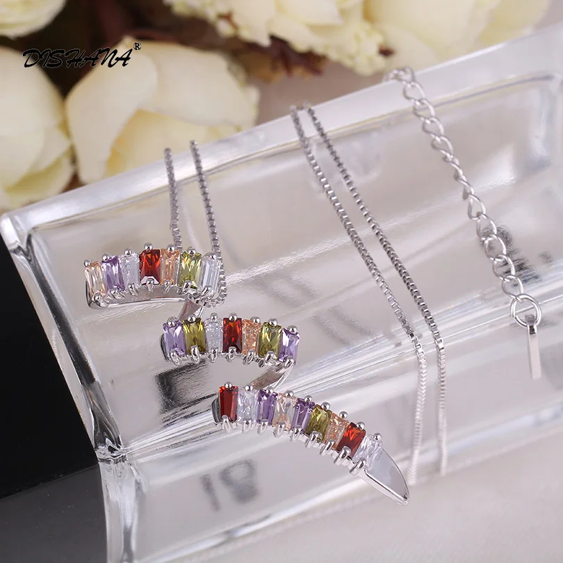 

Stylish Women Jewelry Accessories High Quality Zircon Statement Pendant Necklace for Party X0061