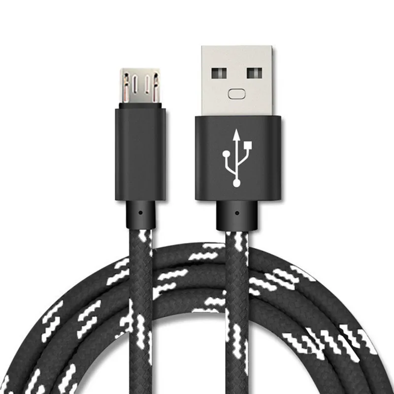 2 USB порта быстрое зарядное устройство 2 м микро USB провод для samsung galaxy s4 j5 j7 Neo LG L90 G4 G3 Leon Redmi 7 6 6a 4x4 Note 5a телефон - Тип штекера: Only 2M Black