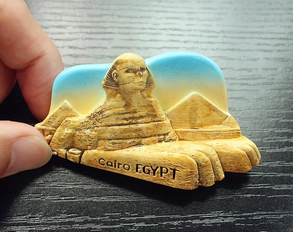 Egypt Sphinx 3D Resin Fridge Magnet Travel Tourist Souvenir Memorabilia