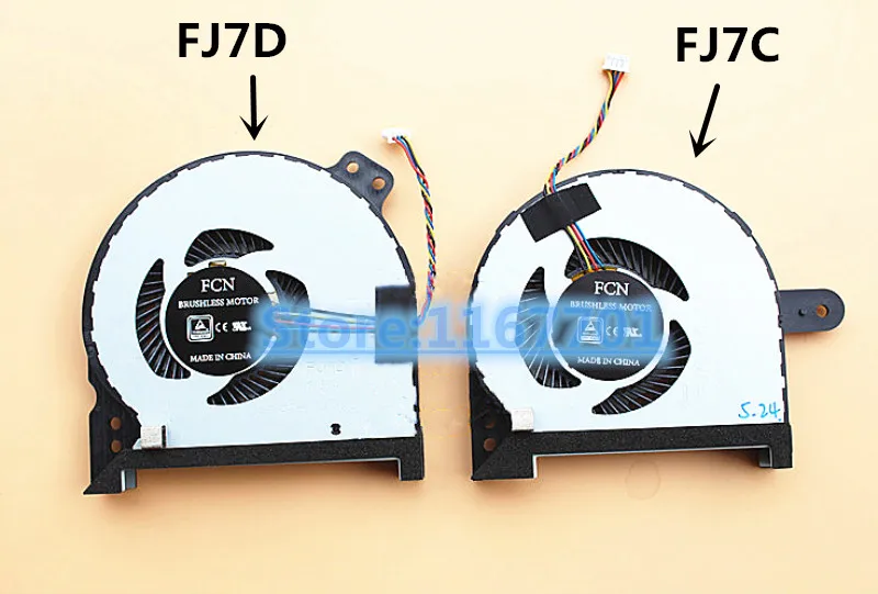 

New Original Laptop/Notebook CPU/GPU Cooling Fan For Gigabyte Sabre 15 Sabre Pro15 DFS561405PL0T-FJ7C DFS541105VC0T-FJ7D