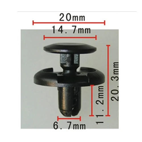 

100x Push Type Fender Splash Shield Clips Fastener Clips case for MITSUBISHI MR220501 90467-07164