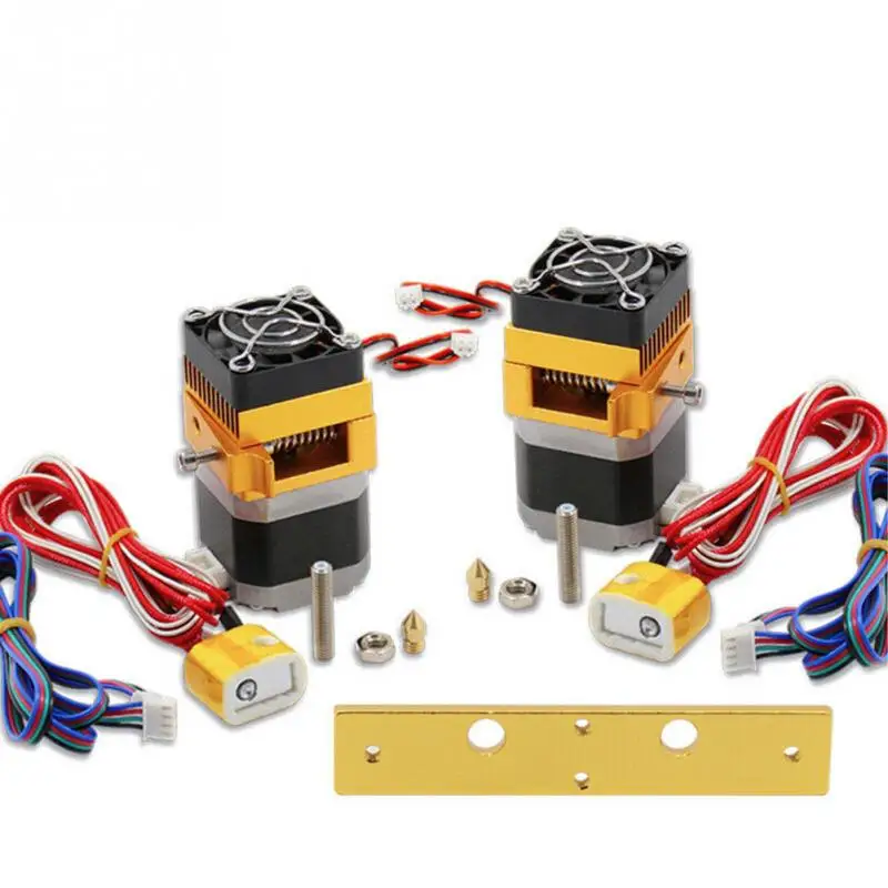 

Double Nozzle Print Tool 3D Printer Accessories Professional 12V 24V Replacement Office 0.4mm Extruder 1.75mm ABS Durable