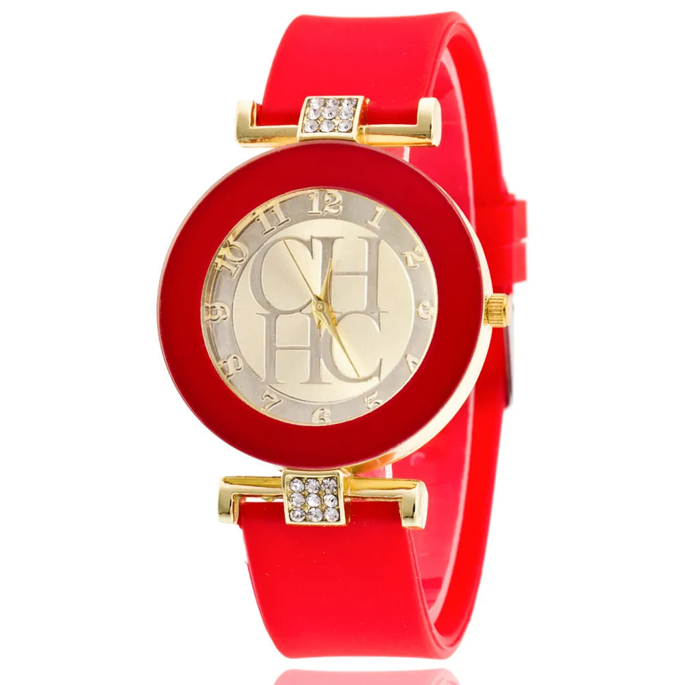 Новинка 2019 года лидер продаж Модные женские Простой Кристалл Женева досуг Кварцевые модные часы для мужчин силиконовые часы платье часы