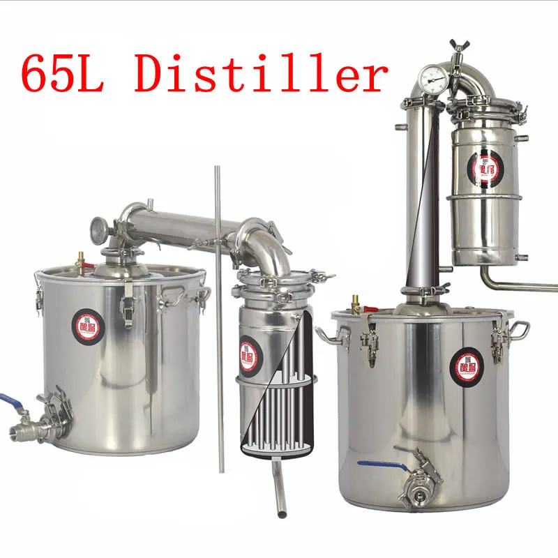 65L Distiller Bar Household facilities wine limbeck distilled water baijiu large capacity vodka maker brew alcohol whisky | Дом и сад