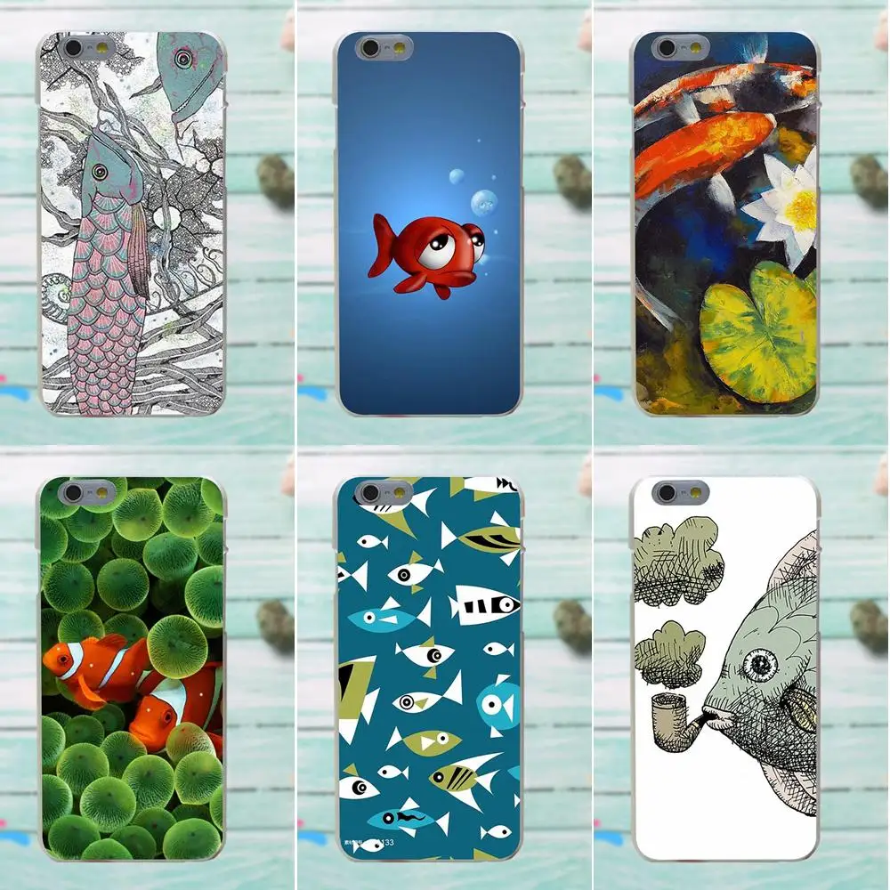 

For Xiaomi Redmi Mi Note 7 8 9 SE Pro Lite Go Play TPU Protective Cover Case Fish Rapala Cat And Fish