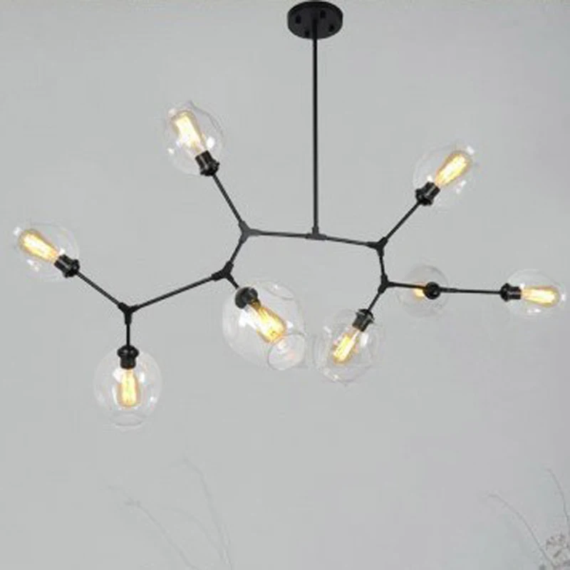 Characteristic Lindsey Adelman iron Pendant Light fixture Industrial engineering glass pendant lamp bedroom restaurant light E27