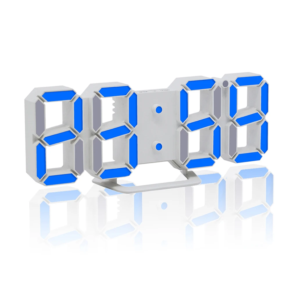 3D LED Alarm Clocks Desktop Table Digital Watch LED Wall Clocks