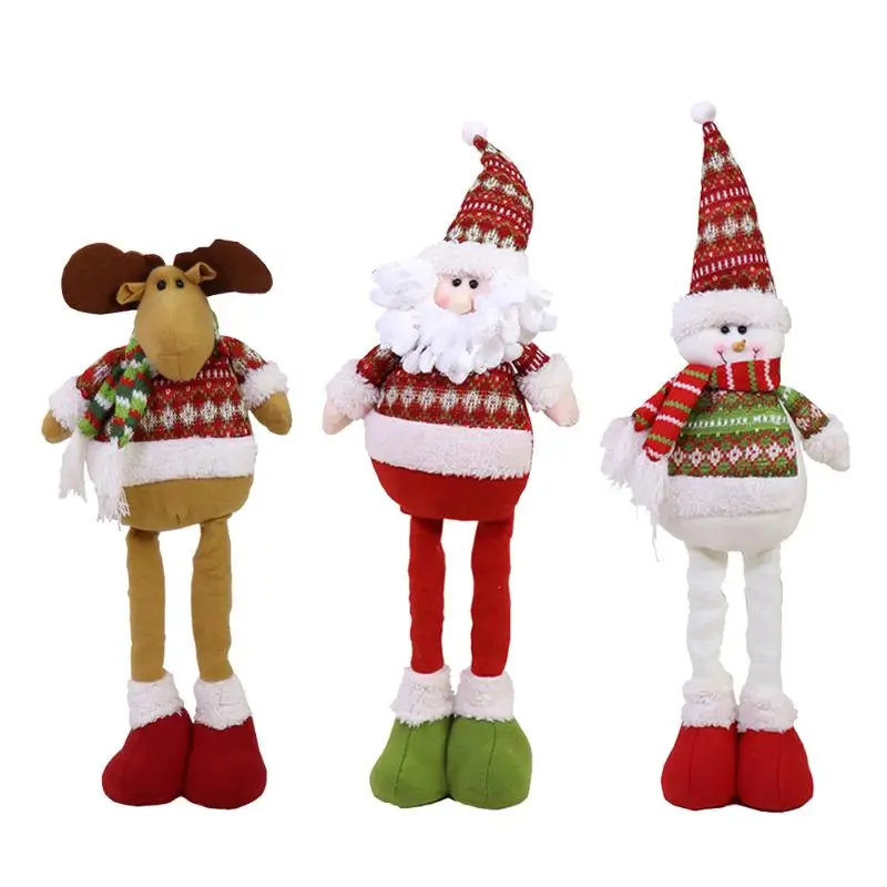 

Stretchable Christmas Gift Doll Toy Xmas Home Ornament Pendant Decor Festival Party Home Decor Navidad Decoracion