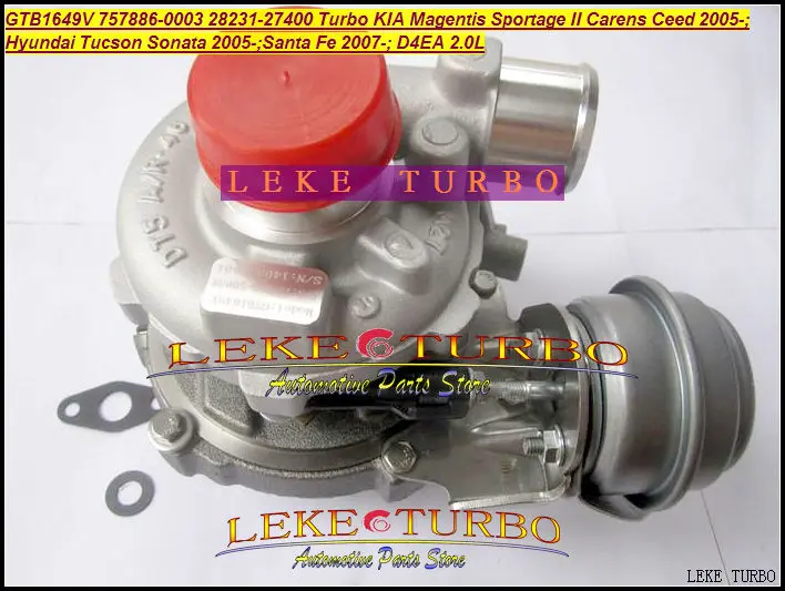 GTB1649V 757886-5003S 28231-27400 Turbocharger HYUNDAI Tucson Sonata 05- Santa Fe 07- KIA Magentis Sportage II Carens Ceed D4EA 2.0L
