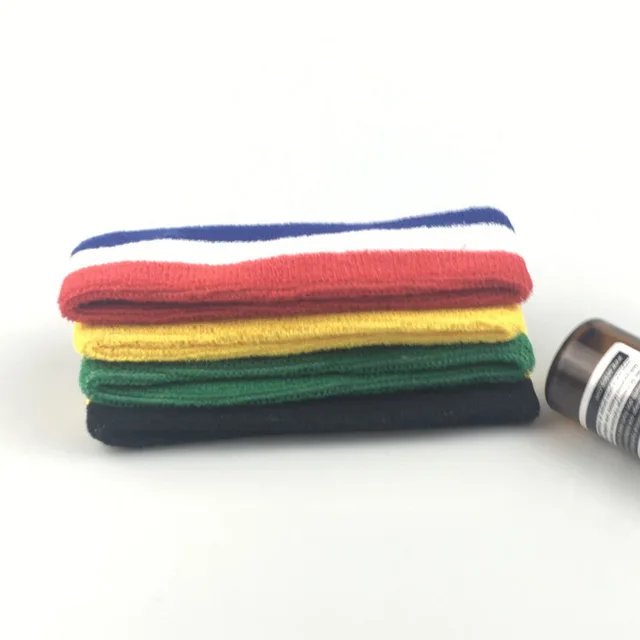 Striped Basketball Headband Sport Yoga Hairband Fitness Running Elastic Head Sweat Band For Men Women Reggae Punk Street Dance 4