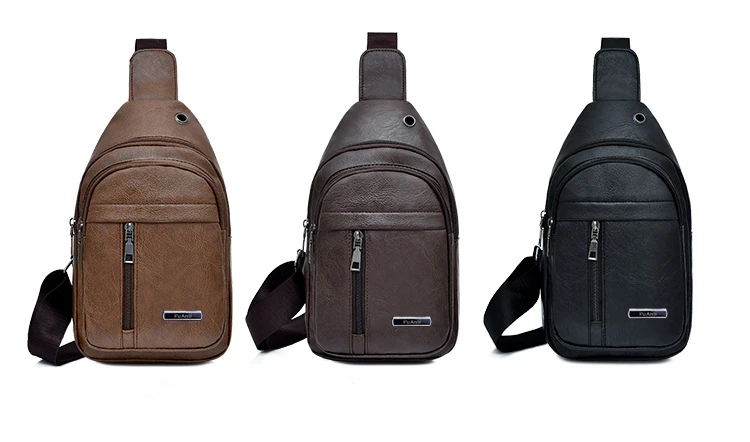 Мужская мода ретро нагрудная сумка мужская anti-theft обновления crossbody сумки сообщение сумки Искусственная кожа мужчины многофункциональный сумка высокого