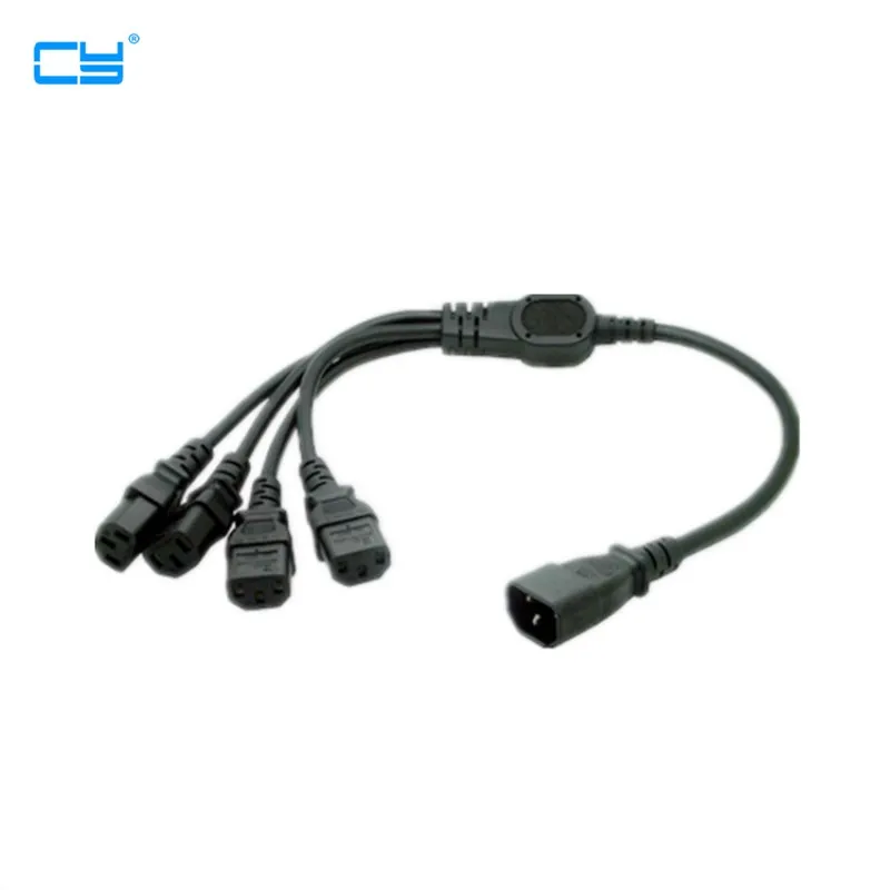 Высококачественный штекер IEC 320 C14 к распределителю Y типа 4XC13 шнур питания до 4 x C13