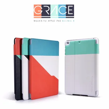 

Case for iPad Mini 1 2 3,Nillkin Smart Magnetic Leather Cover Slim Auto Sleep/Wake Up Shockproof Brand Protect Shells for Travel