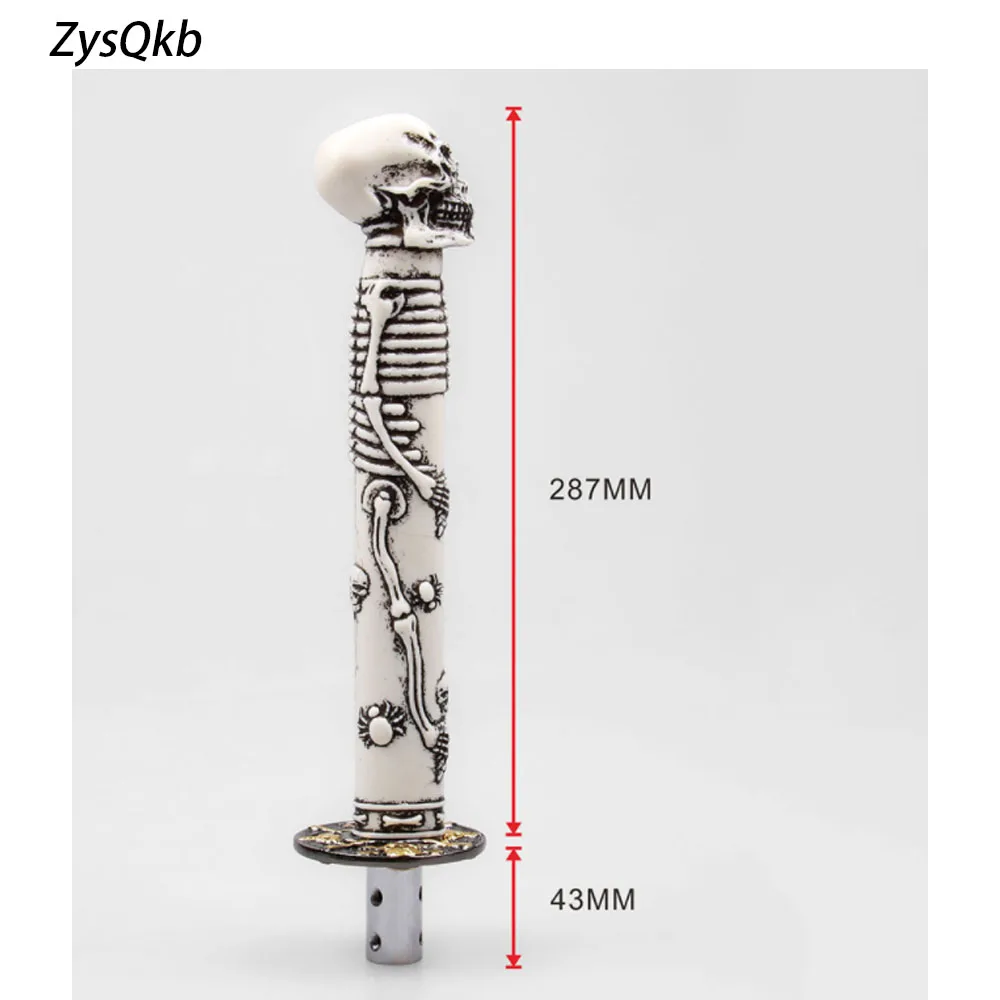 Универсальный пластик череп головы автомобиля шестерни ручка переключения череп Shifter рычаг для ручной трансмиссия